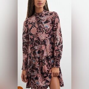 Anthropologie Cady Tiered Tunic Dress